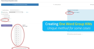 How to create One Word Keywords for Product Group campaigns