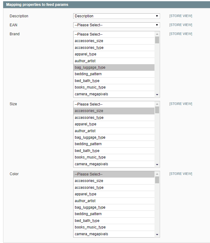 Magento attributes